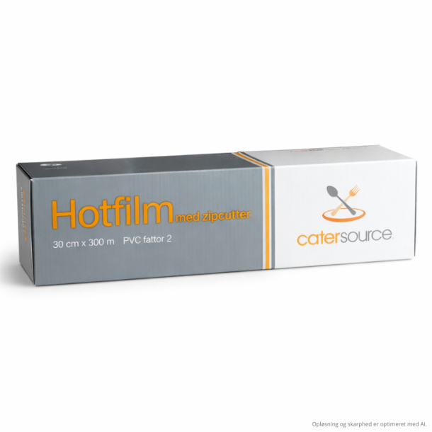 Hotfilm PVC 29 cm x 300 m, uperforeret husholdningsfilm