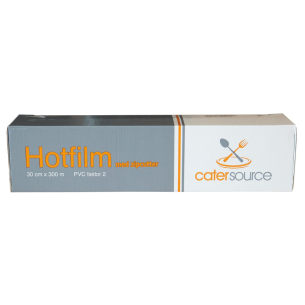 Hotfilm PVC 29 cm x 300 m, uperforeret husholdningsfilm 6 ruller