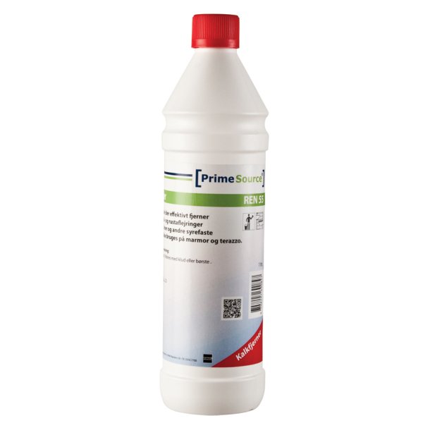 Kalkfjerner Prime Source Ren 55 Strk Sur til Kalk/Rust m/Farve/Parfume 1ltr Rd