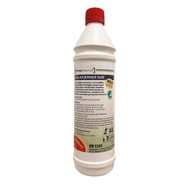 Kalkfjerner SUR Mild ULTRA uden Farve/Parfume Svanemrket 1 ltr