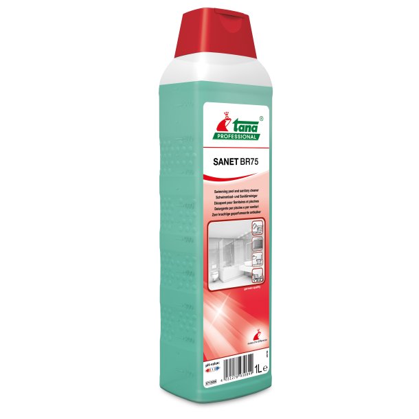 Kalkfjerner Tana Sanet BR75 1ltr HDPE Grn til Swimmingpools og sanitetsomrder