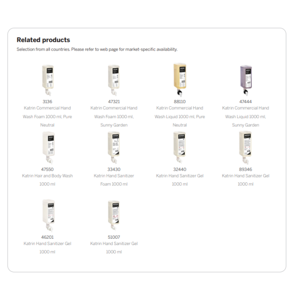 Dispenser Manuel Katrin Inclusive 1000ml Plast Sort til s�be/h�nddesinfektion