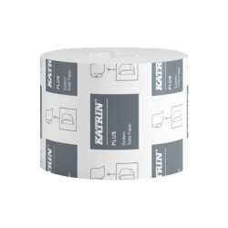 Toiletpapir Katrin Plus System 2-lag �13.5xB10cmxL85.5m M/Hylse Nyfiber Hvid