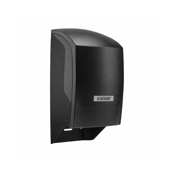 Dispenser Katrin Toiletpapir System L17.2xB15.2xH31.2cm Plast Sort til 2 ruller