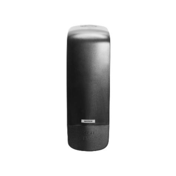Katrin sbedispenser / sort plast / 1 ltr. / refill