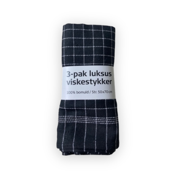 K�kkenviskestykker i bomuld 50x70 cm, Luksus viskestykke 3 stk.