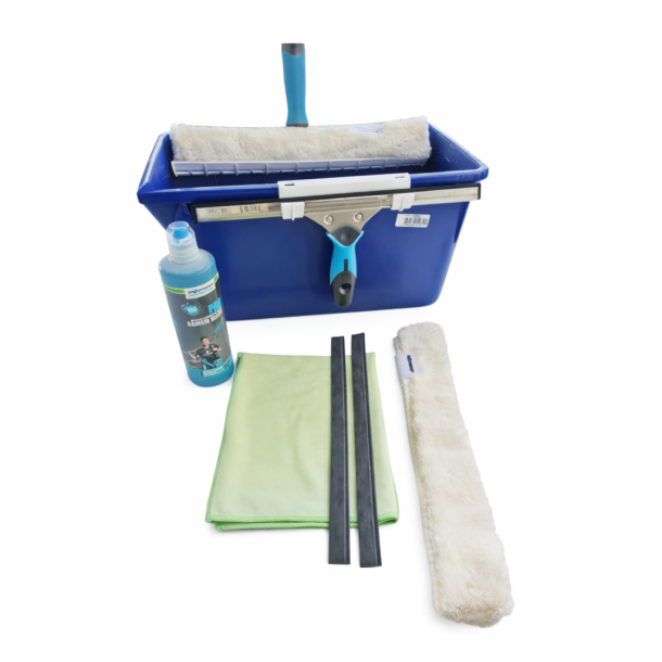Vinduespudser kit 35 cm med spand og tilbeh�r