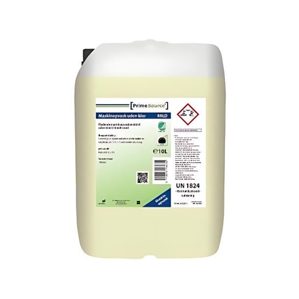 Maskinopvask Flydende Prime Source Mild Svanemrket u/Klor t/Bldt vand 12.6 kg, 10 ltr