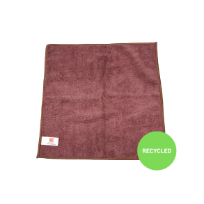 Recycled microfiberklud r�dbrun 295 GSM, 32x32cm