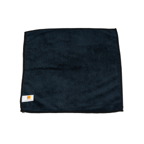 Microfiberklud, sort - 295 GSM - 40x40cm