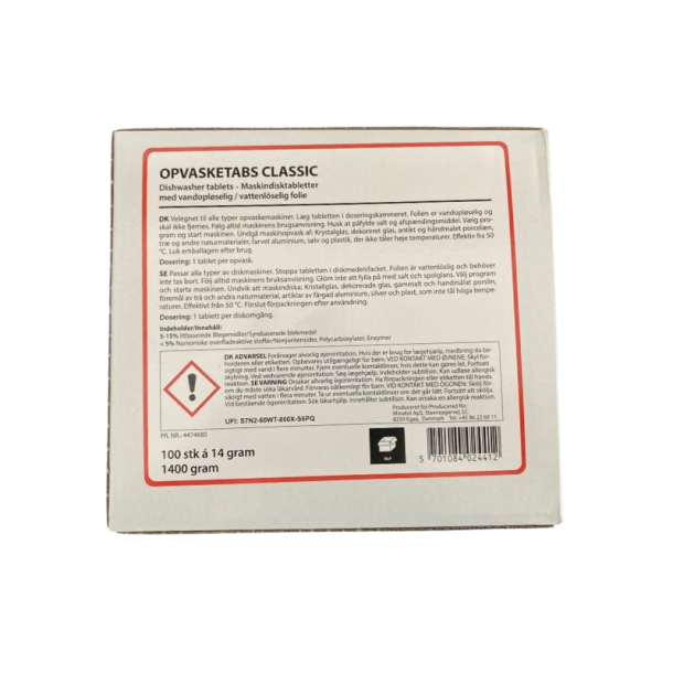Classic opvasketabs, 100 stk.