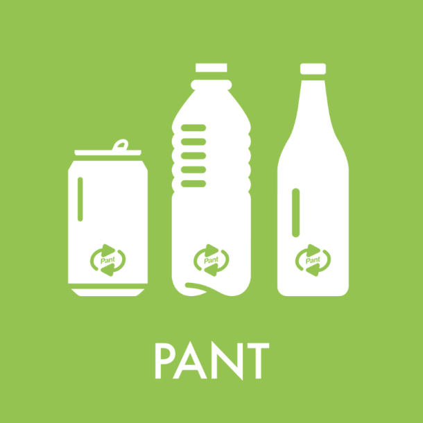 Klisterm�rke piktogrammer til affaldssortering