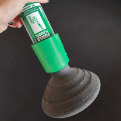 Adapter til brug med Power Plumber i toilet/aflb