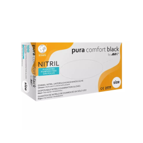 Pura Comfort Nitril Handsker Sort 100 stk.