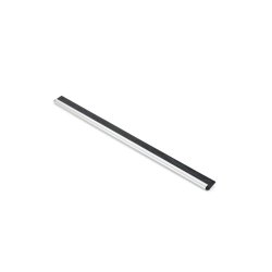 Rustfri skinne med gummi - 15 cm