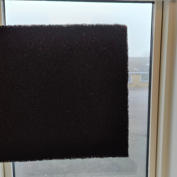 Professionel sort skurepad med h�j slidstyrke