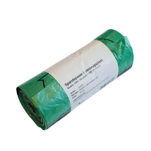 Spandepose Catersource 50 ltr 600x850mm 15 my m/fals komp MDPE 100% genbrug Gr�n