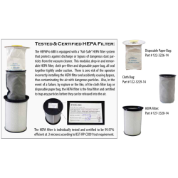 HEPA-PRO stvsugerposer, filt, 10 stk.