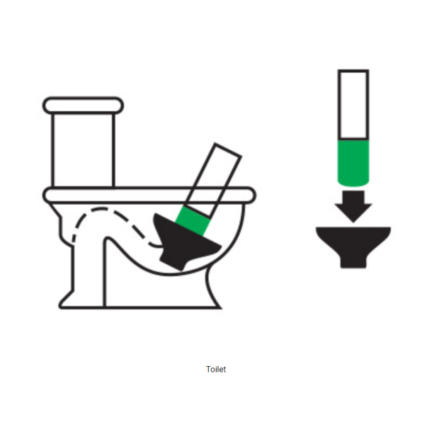 Adapter til brug med Power Plumber i toilet/afl�b