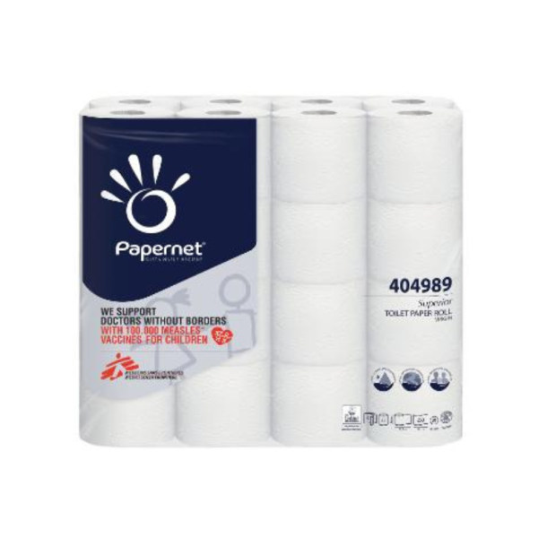 Toiletpapir Papernet Simplify 3-lag �11.7cm L27.5mxB9.60cm Nyfiber Hvid