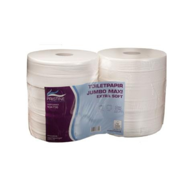Toiletpapir Pristine Extra Soft Jumbo 2-lag 27 cm 320 m Nyfiber
