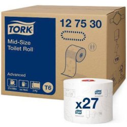 Toiletpapir Tork Advanced T6 Mid-size 2-lag 100 m Hvid