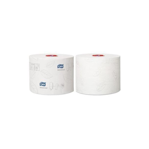 Toiletpapir Tork Advanced T6 Mid-size 2-lag 100 m Hvid