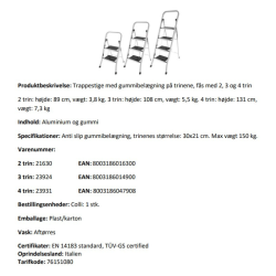 Trappestige med 2 trin