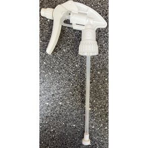 Trigger sprayer 500 ml flaske hvid, rustfrie fjer
