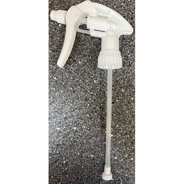 Trigger sprayer 500 ml flaske hvid, rustfrie fjer