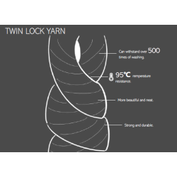 Garnmoppe m/lomme - 44x14cm - Recycled