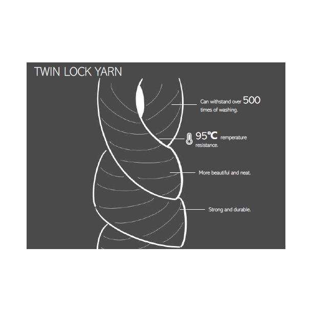 Garnmoppe m/lomme - 44x14cm - Recycled