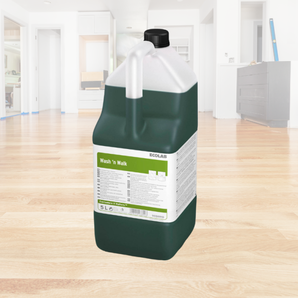 Universalreng�ring Gulv Wash'n Walk m/Enzym Neutral pH t Por�se gulve 5 ltr Gr�n
