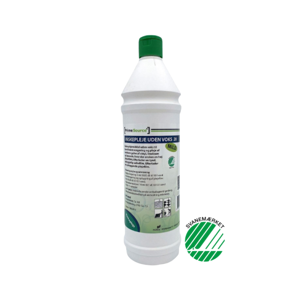 Vaskepleje Prime Source Mild 20 Svanem�rket uden Farve/Parfume uden Voks 1 ltr